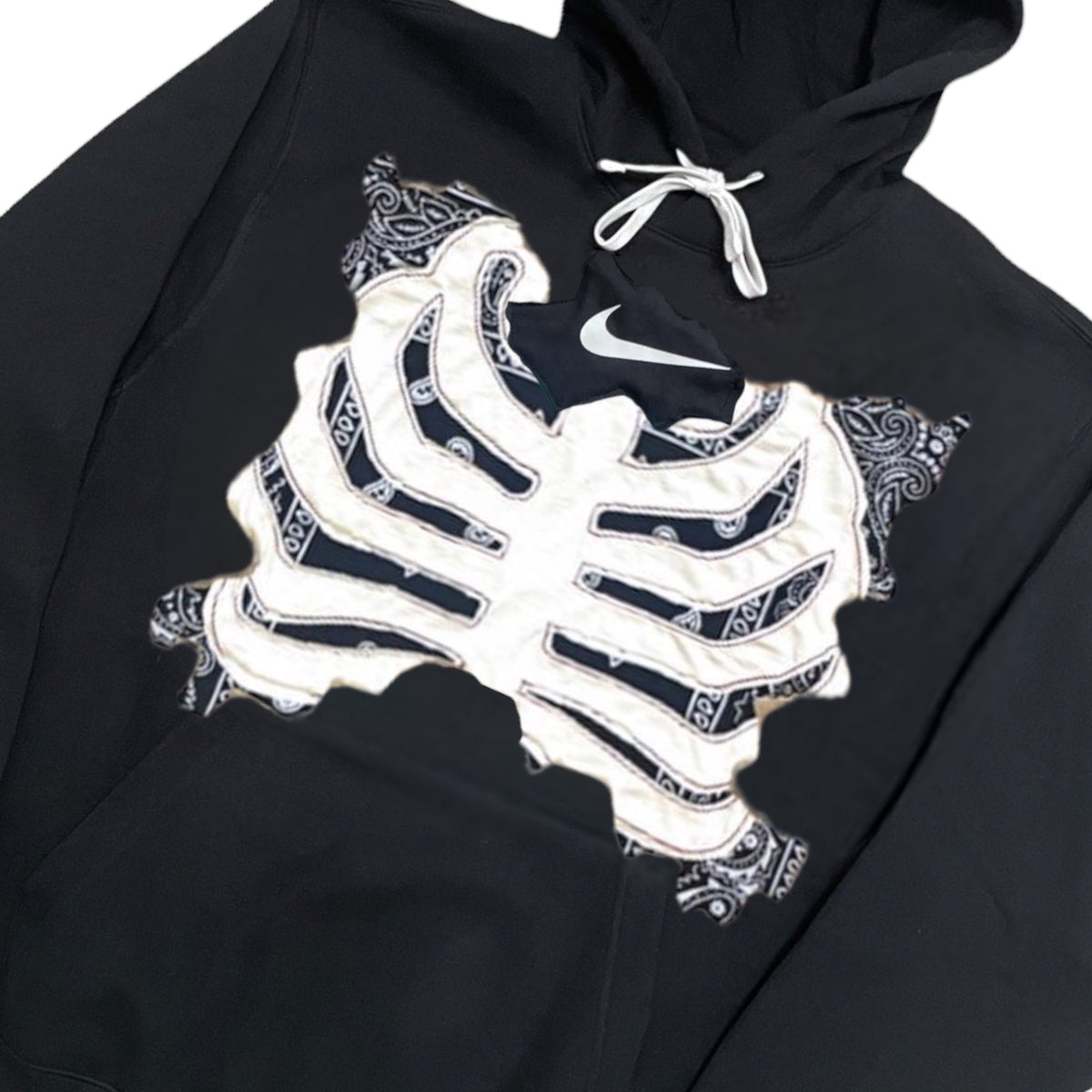 NEW Sweatshirt Bandana Annanovanta Custom WITH – TAG] Black Skeleton