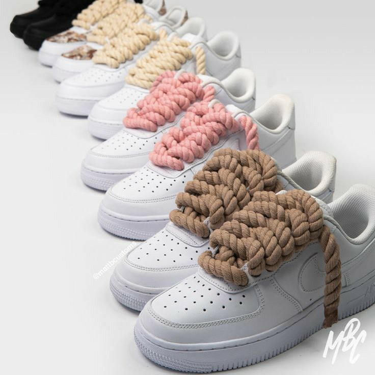 Air Force 1 white ROPE Custom (rope available in multiple colors) –  Annanovanta