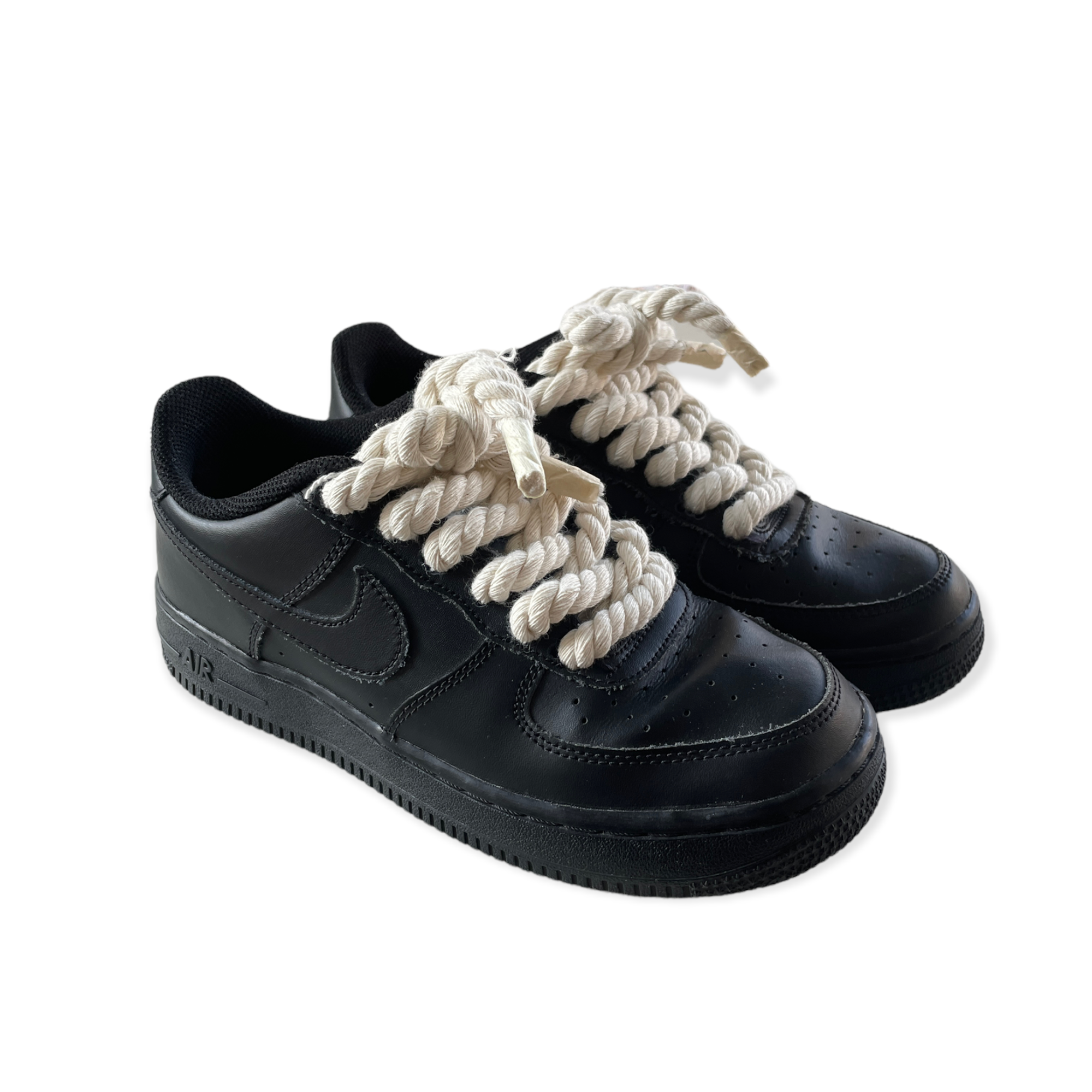 Custom AIR FORCE 1 - Rope laces (black) – TA Customs